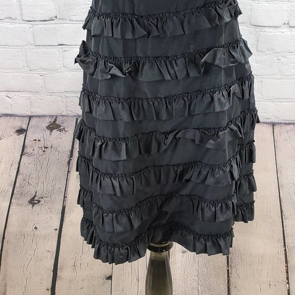 GAP Silk Cotton Blend strapless ruffle dress - Picture 7 of 13